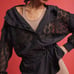 Free People Movement Pixie Black Crochet Pullover Size Large