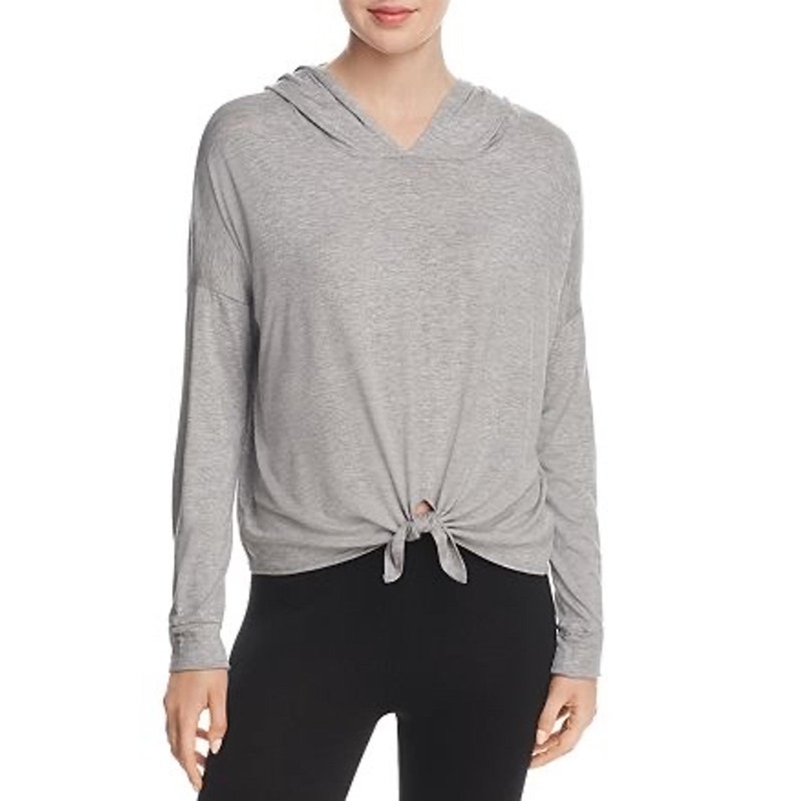 Beyond Yoga All Tied Up Hoodie Featherweight gray pull over light hoodie small