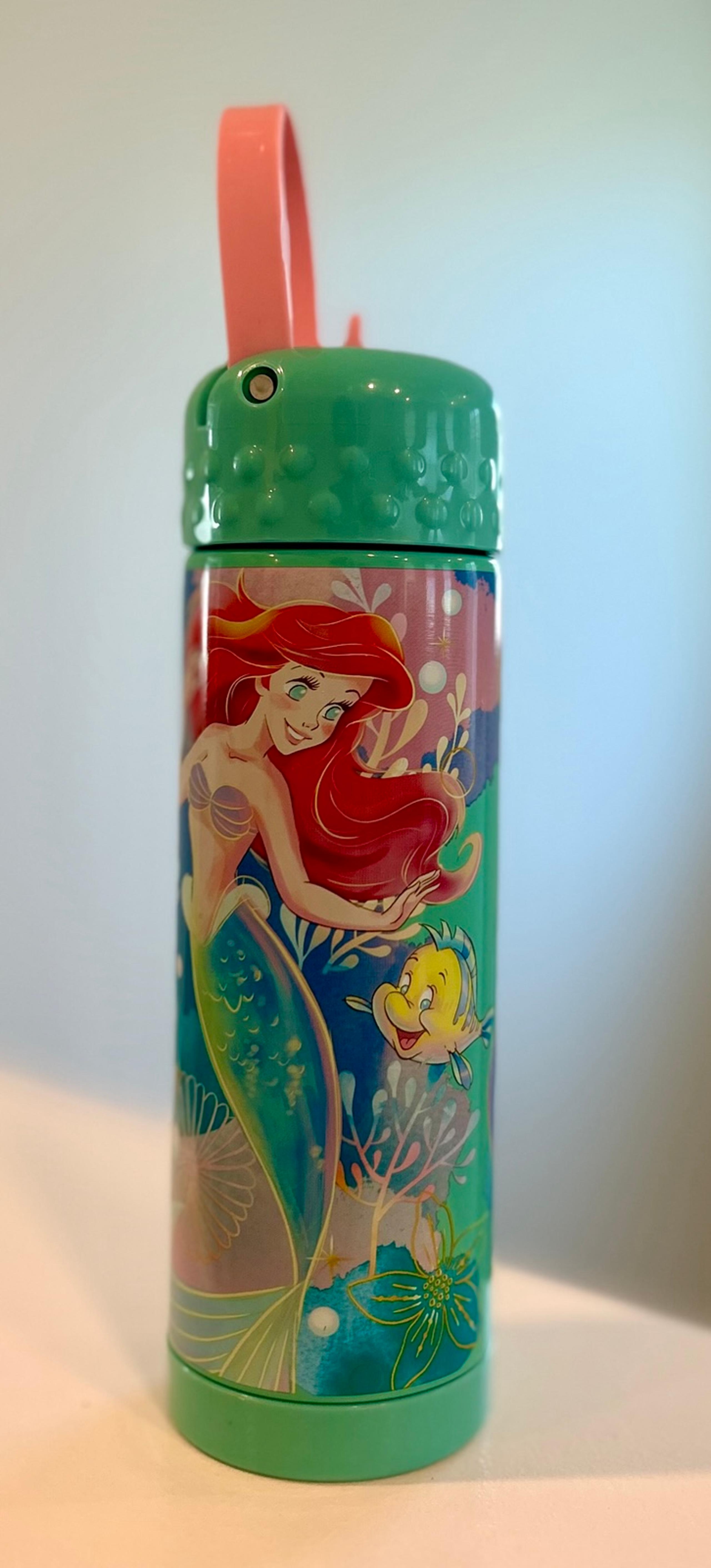 Disney The Little Mermaid Stainless Stainless Steel Water Bottle 16 oz New