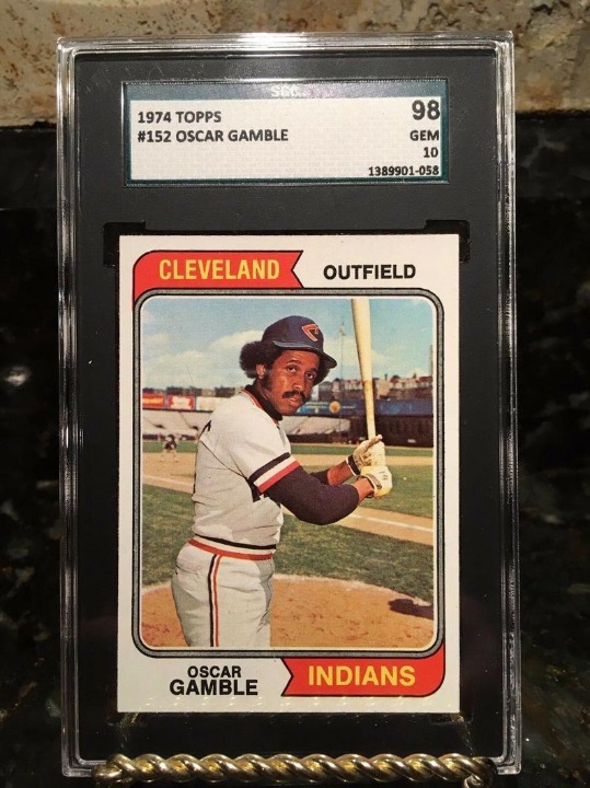 1974 Topps #152 Oscar Gamble SGC 98 Gem