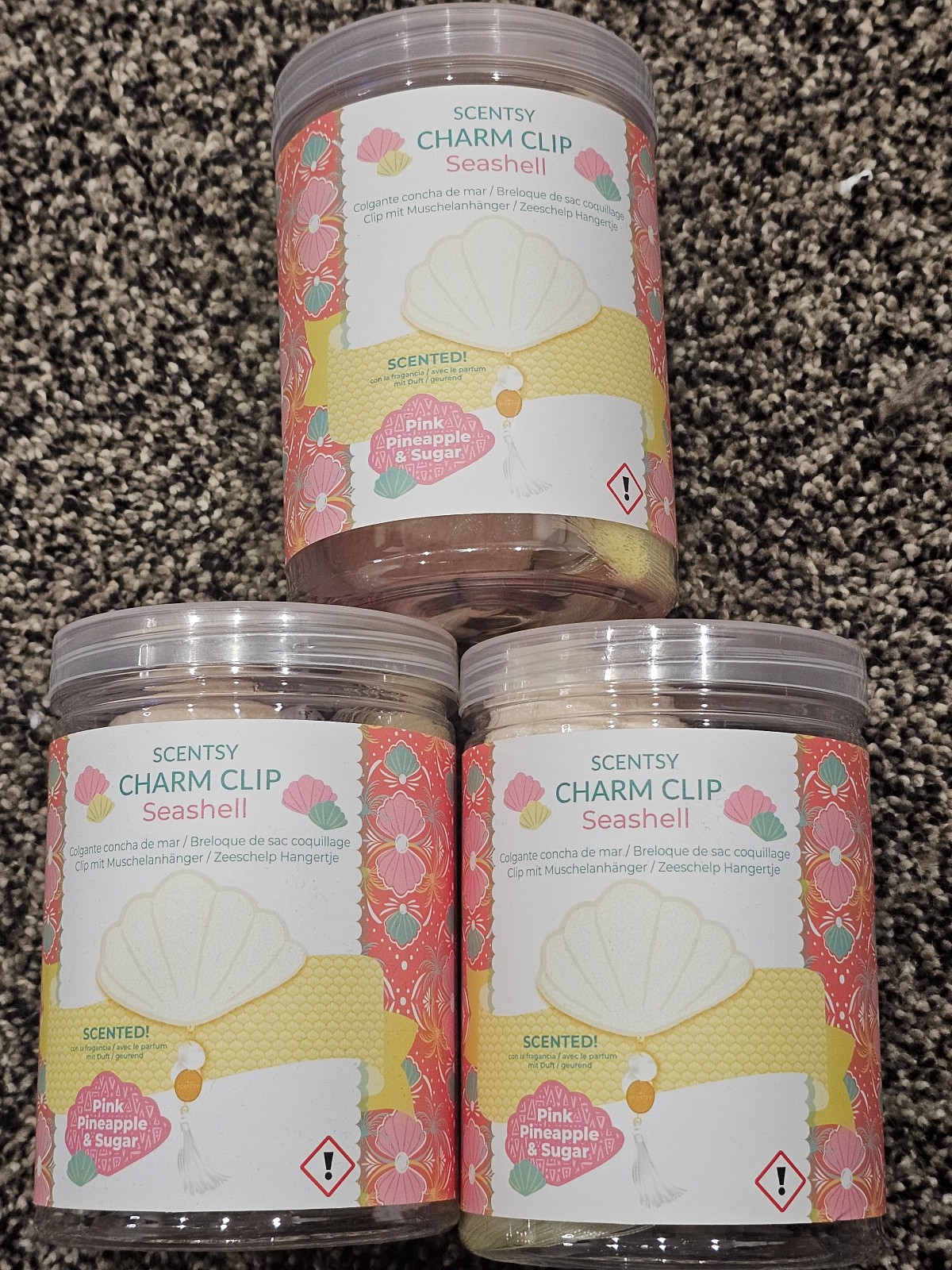 Scentsy Seashell Charm Clip (set of 3!)