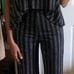 NAA NAA Halter Top Pant Set Black/Silver