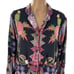 Cleobella Onyx Tropical Button Down Long Sleeve Pajama Top