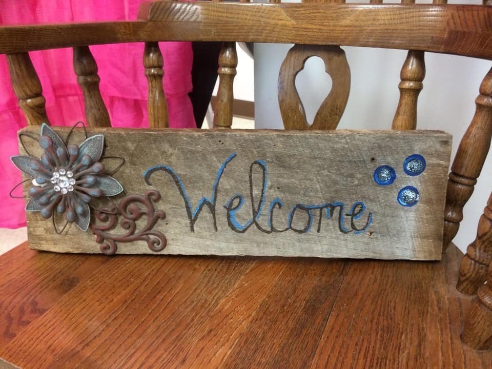 Homemade Welcome Sign