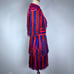 Red Blue Fringe Striped Mini Dress Party Tassels Medium Small 0 2 Chappell Roan