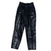 NETO VINTAGE Blue Hue Leather Pants Size 8