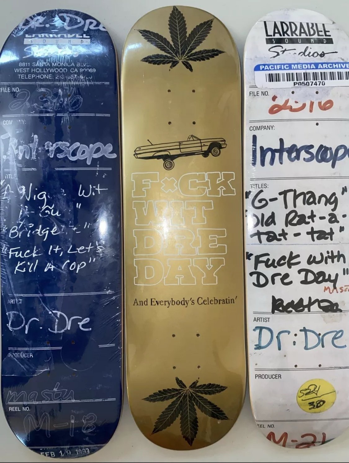 DR. DRE - The Chronic Masters - Limited Edition Skateboard - Stacked Tapes Skate