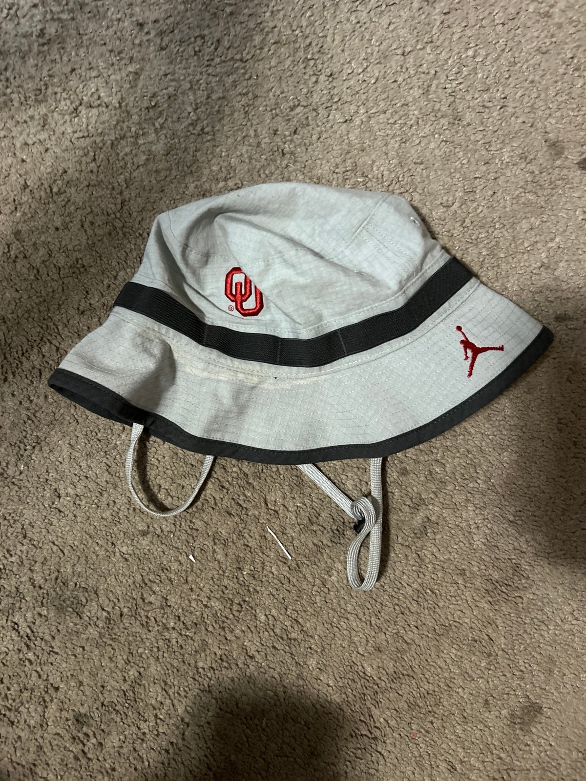 Nike Dri-fit Oklahoma Sooners Jordan brand bucket hat with toggle chin strap