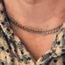 VTG CHAIN FANCY ITALIAN STERLING SILVER