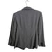 Lafayette 148 Herringbone Wool Slight Asymmetric Gray Blazer Size 4