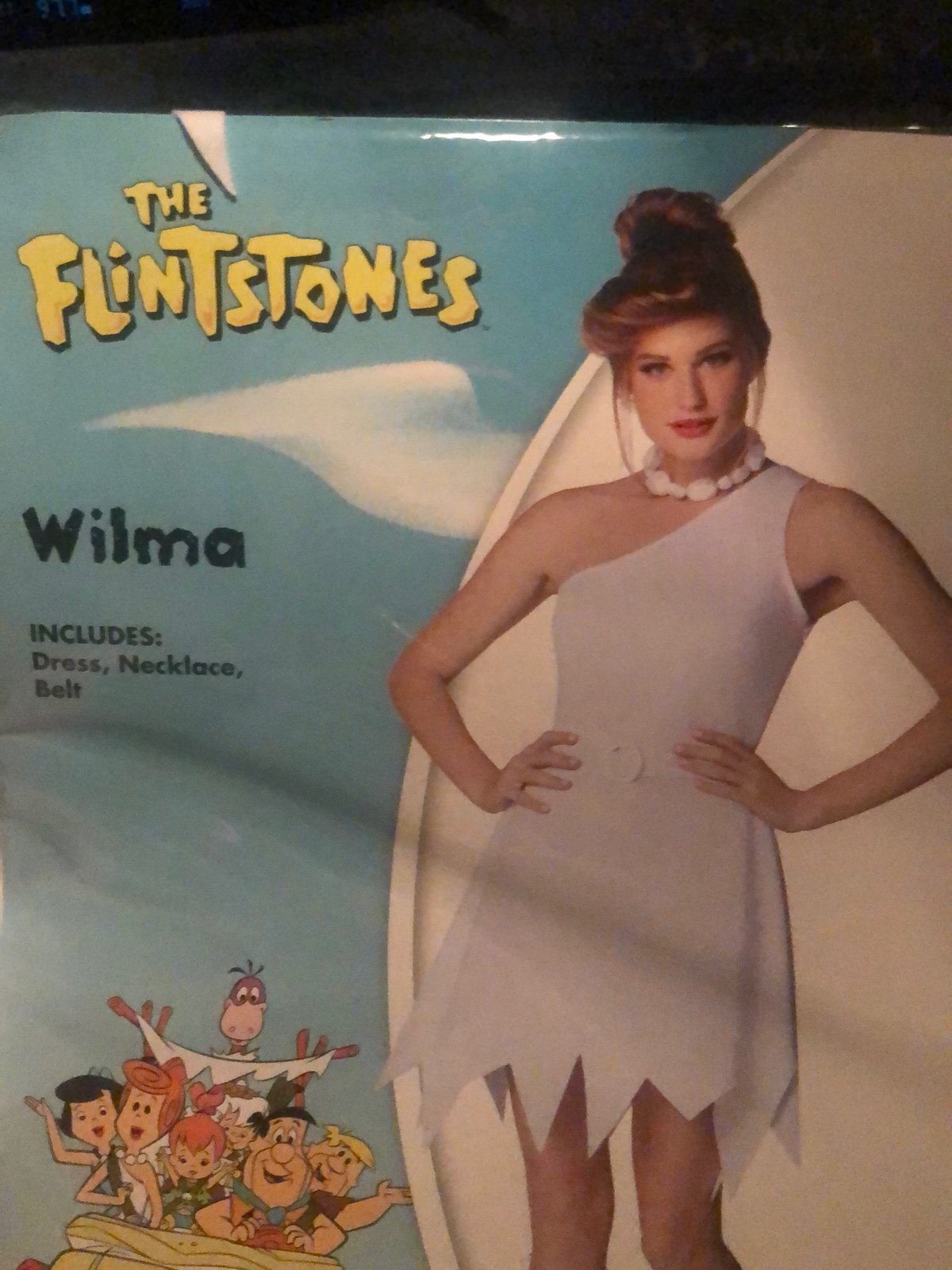 Wilma Flintstone Adult Costume-Size Medium-Brand New