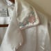Ashley Taylor White Silk Pajama Top