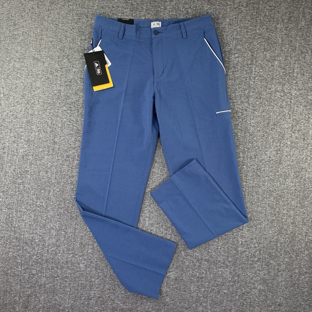 Adidas Golf Pant Men 32x32 Climalite Blue Performance Modern Preppy NEW