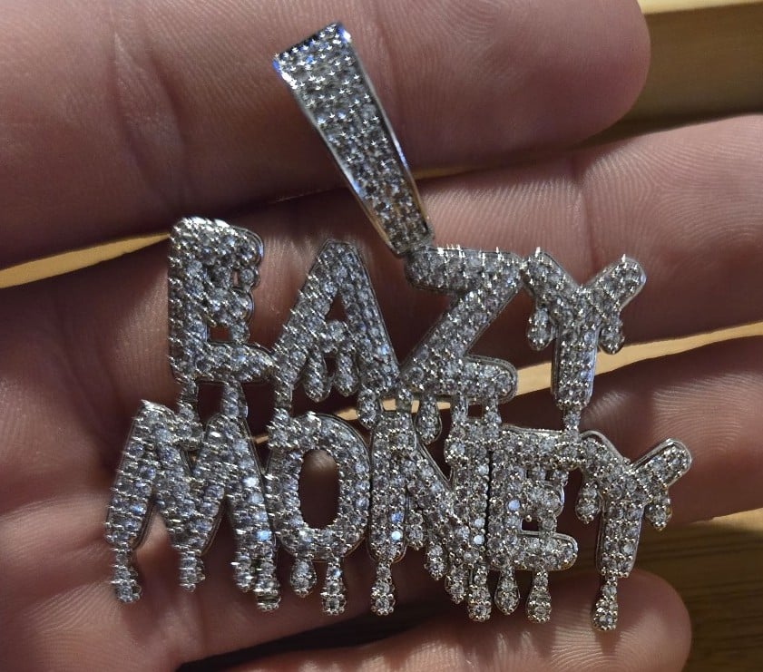Easy money gold plated pendant