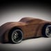 Super GT Executive Desk Toy Car “Sophia” Black Walnut Wood