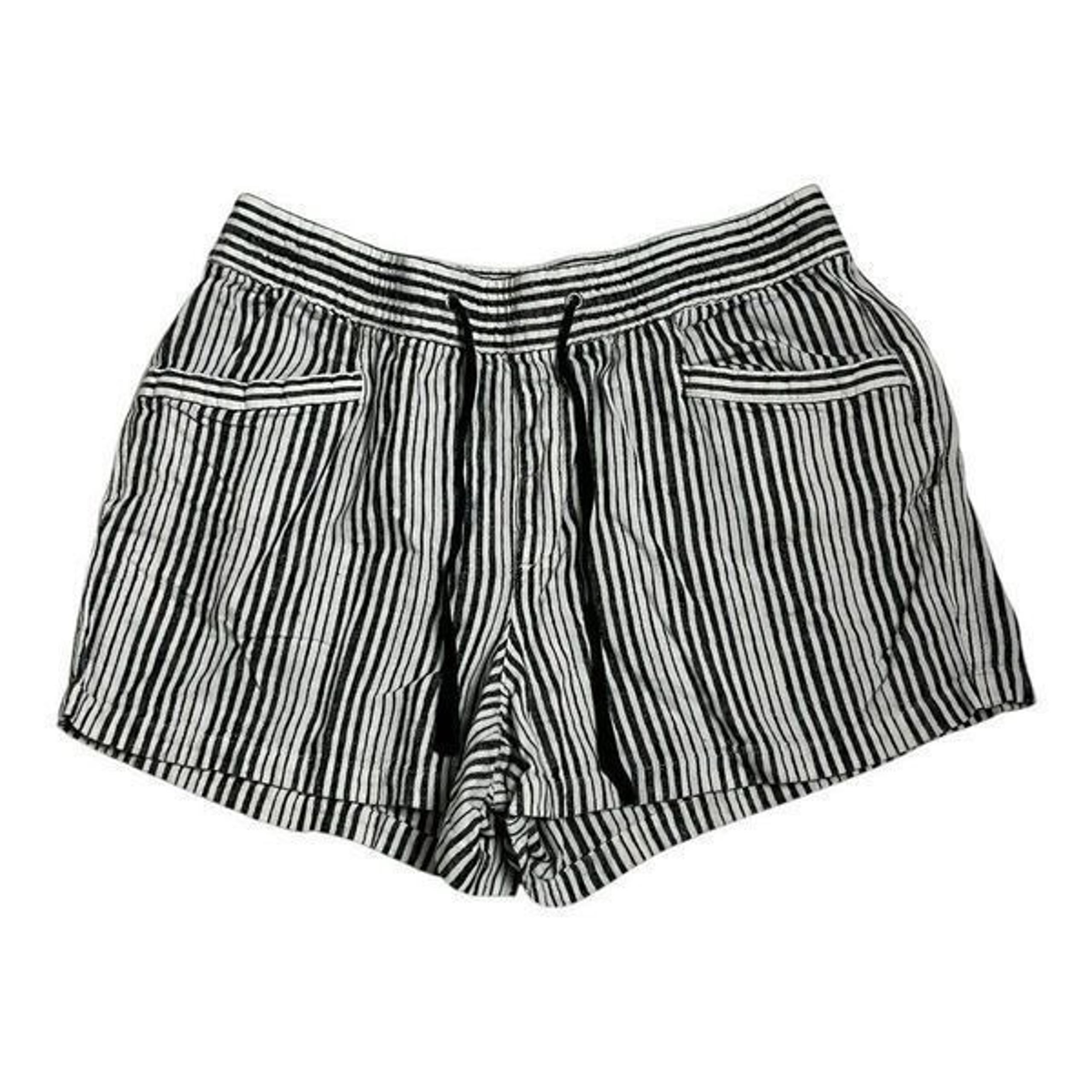 Gap Womens Shorts Striped Linen Rayon M Medium Coastal Beach Casual Summer