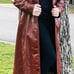Vintage Full-Length Leather Coat