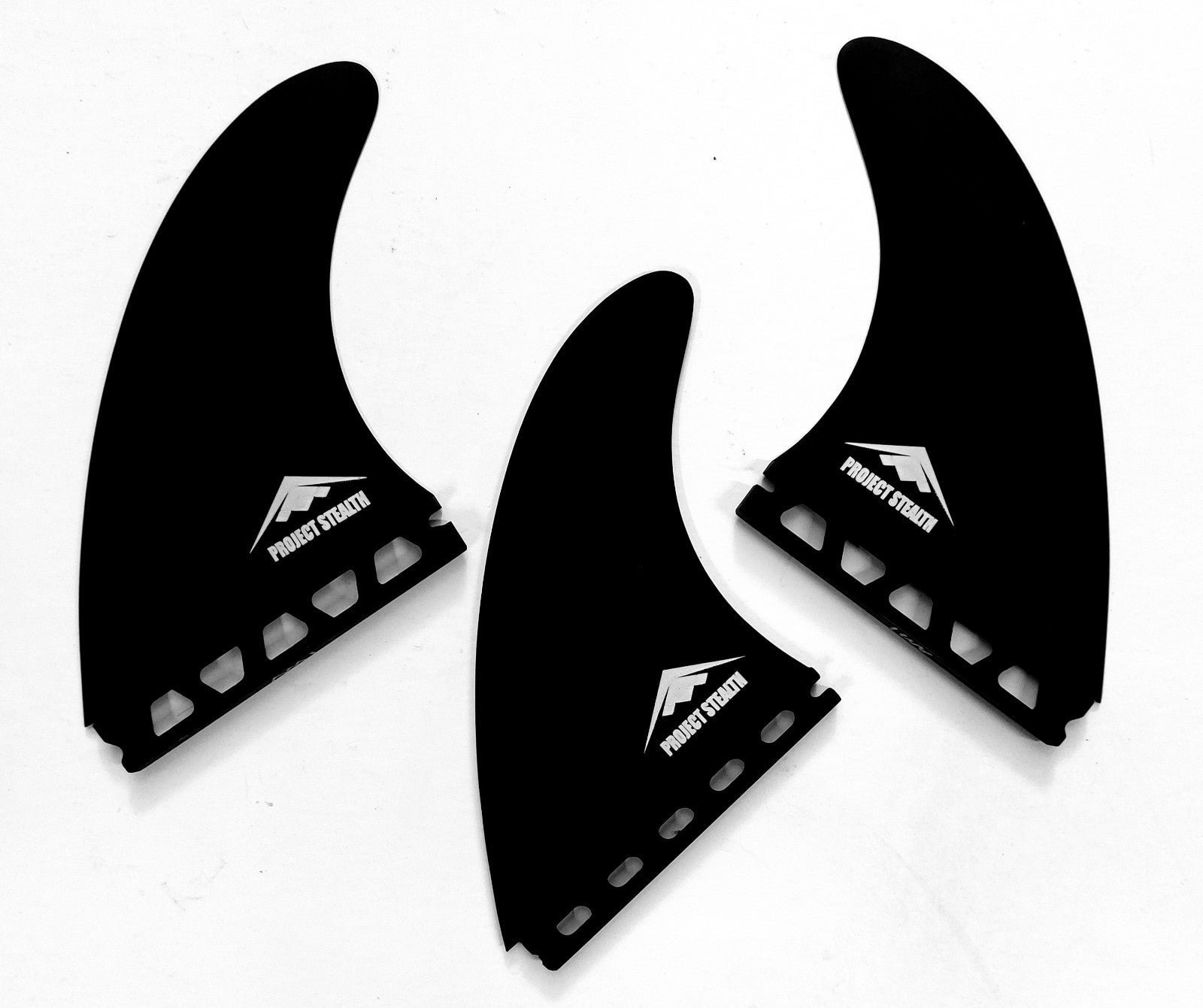 PROJECT STEALTH M5 TRI SURFBOARD FINS..ALL GLASS