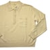 NWT J.Crew Cashmere Collared Sweater in Pale Straw Oversized Henley L