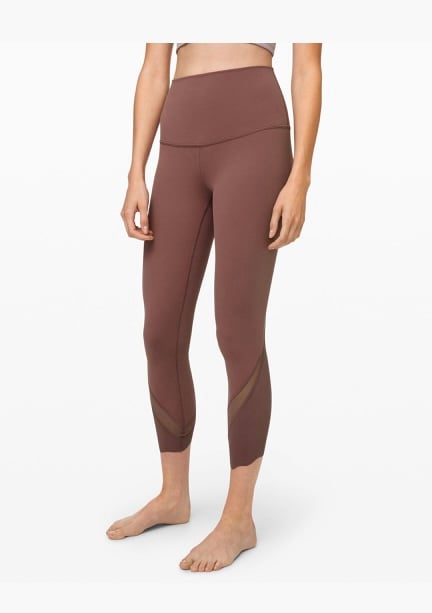 Lululemon Wunder Under crop high rise scallop legging 23” inseam size 4