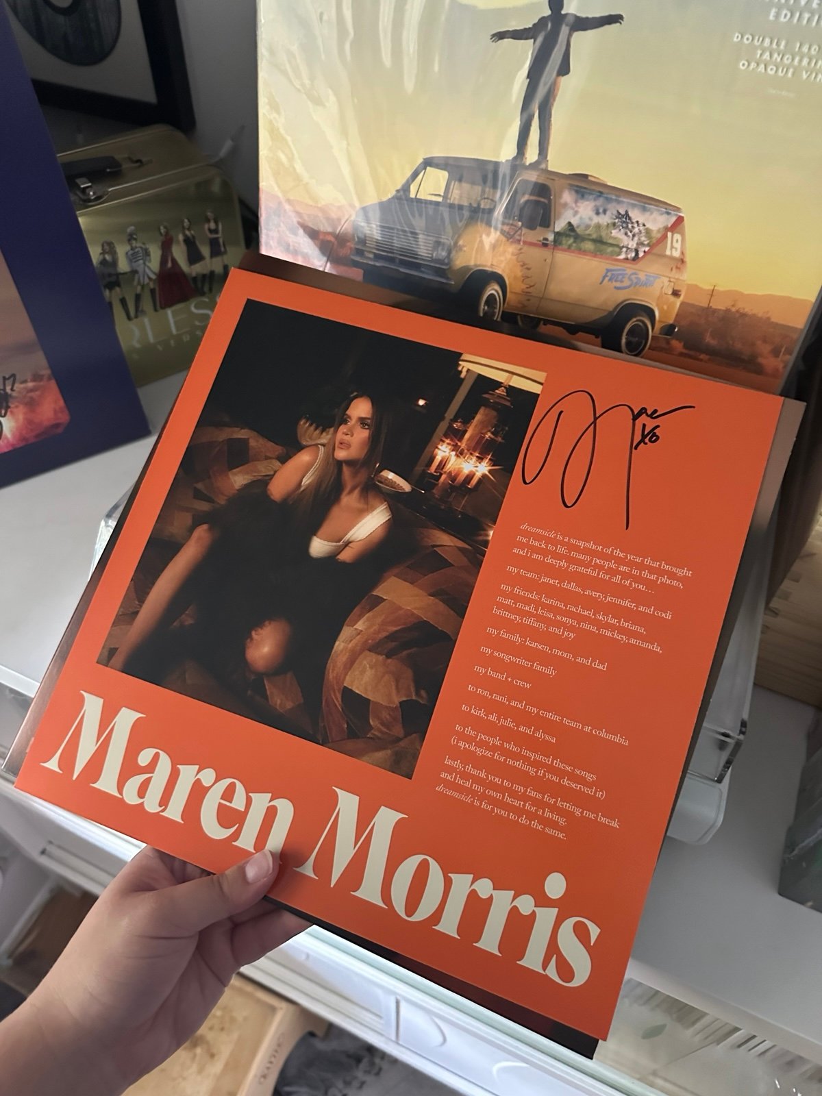 Maren Morris “Dreamsicle” Poolside Clear Vinyl with Signed Insert