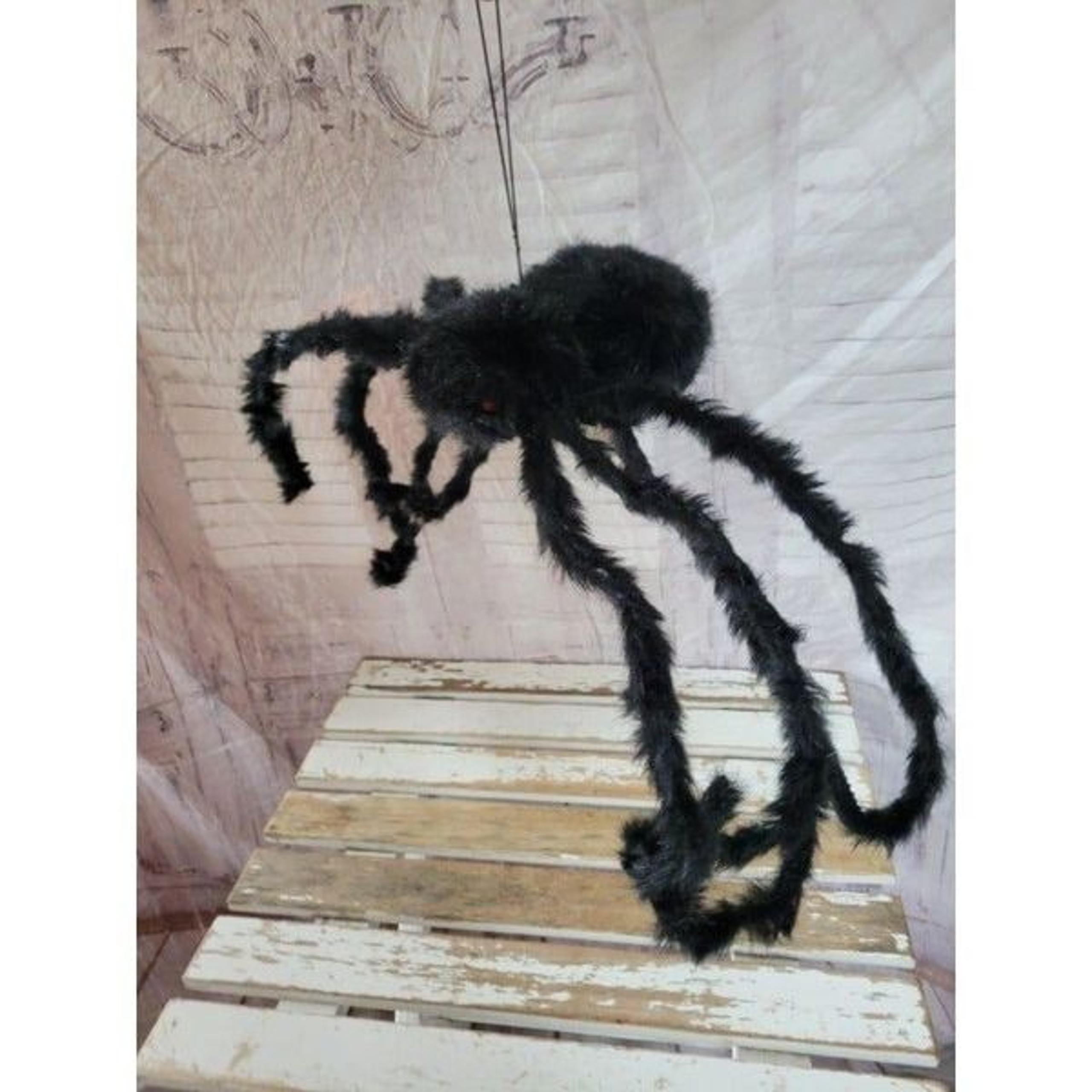 Fun world spider hanging Halloween prop plush stuffed decor home office table