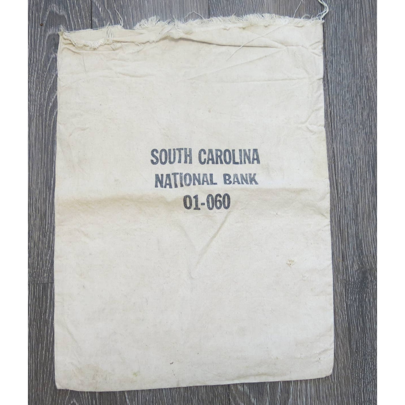 VINTAGE SOUTH CAROLINA NATIONAL BANK Bag Money Coins -Empty 13 x8