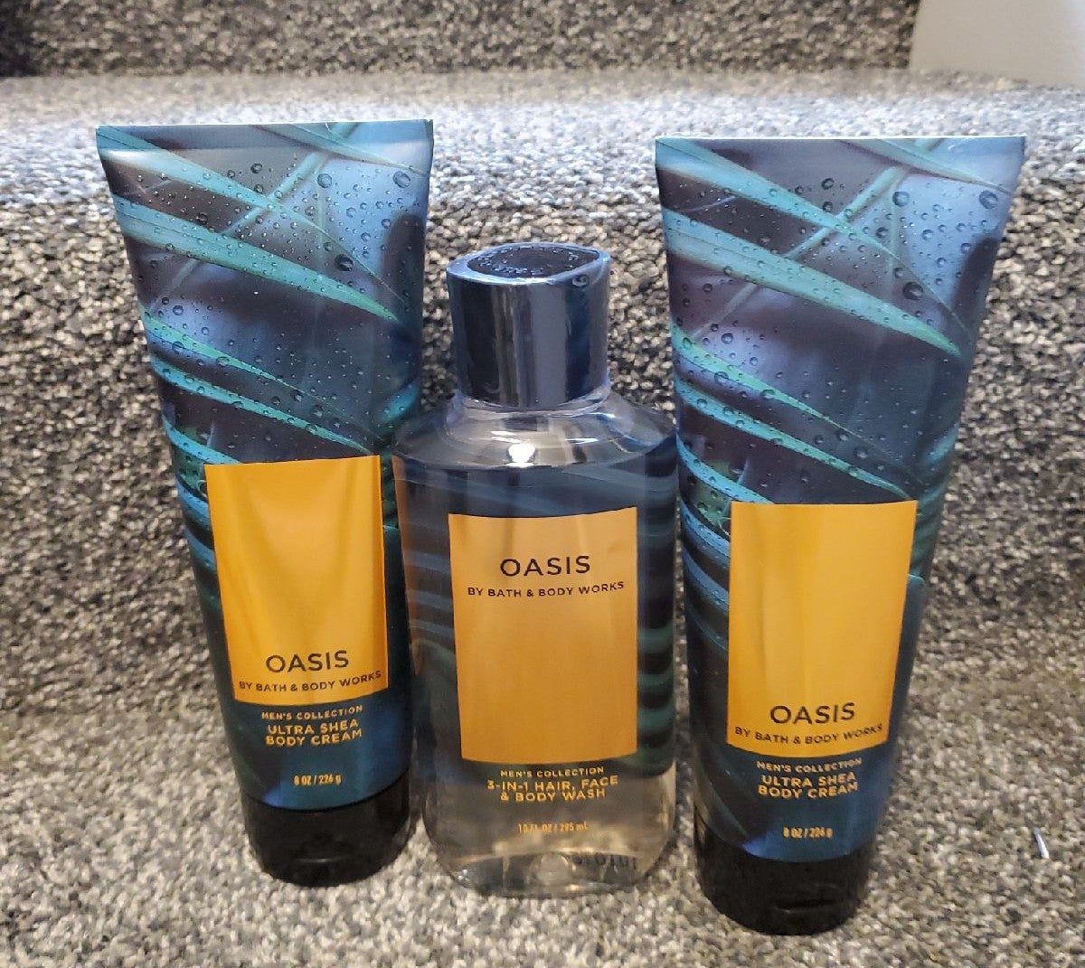 Oasis shower gel and bodycreams
