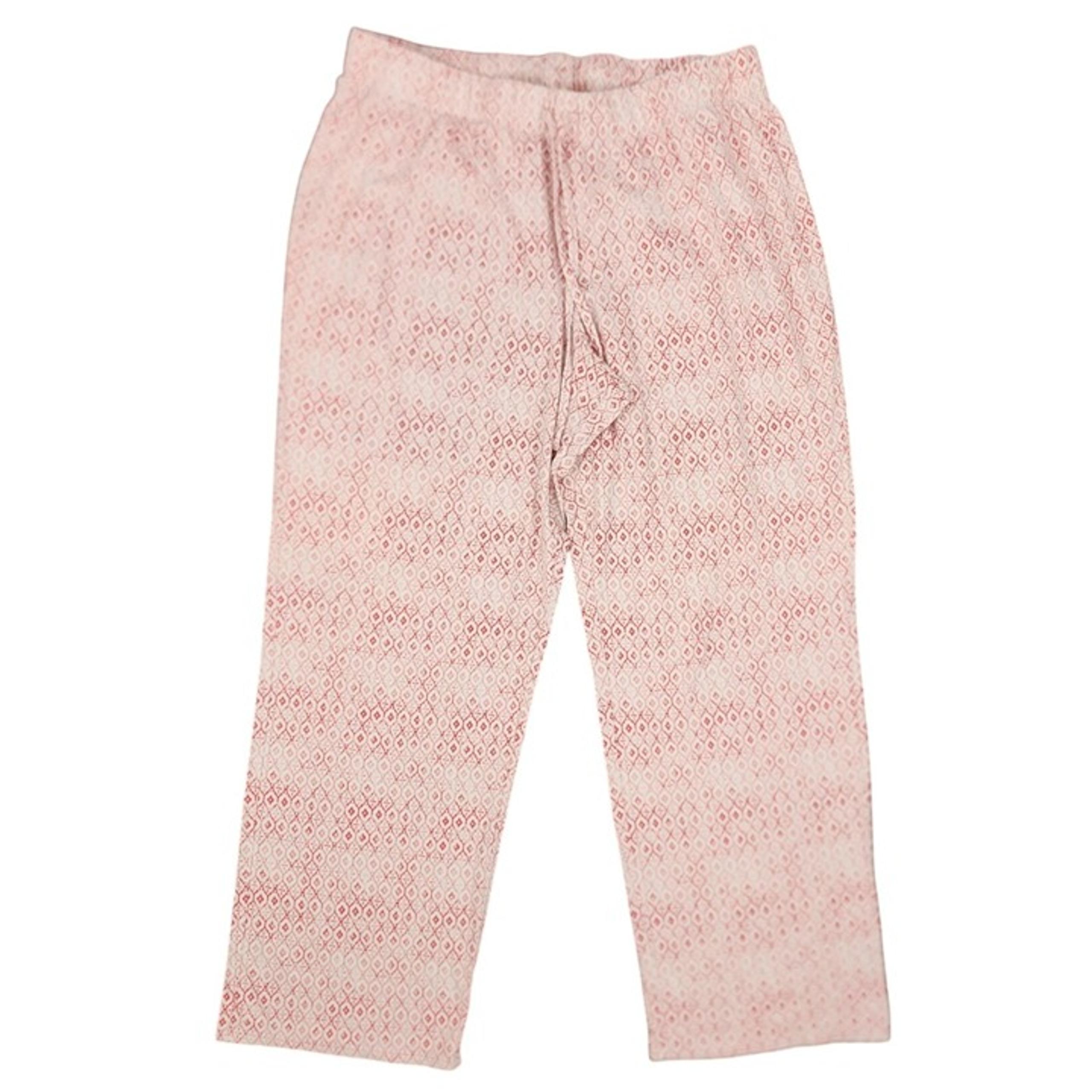 Women's Sonoma Pink White Pajama Pj's Lounge Pants Large Intimates Pull On