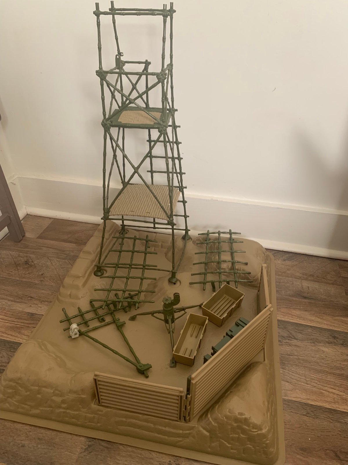 Rambo Coleco Savage Strike Headquarters 1986 Action Figure Playset Incomplete