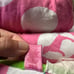 Super Rare VS Pink polka dot doggie comforter!