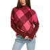 NWT Central Park West Women's Pink & Red Turtleneck Pullover Sweater Size XS