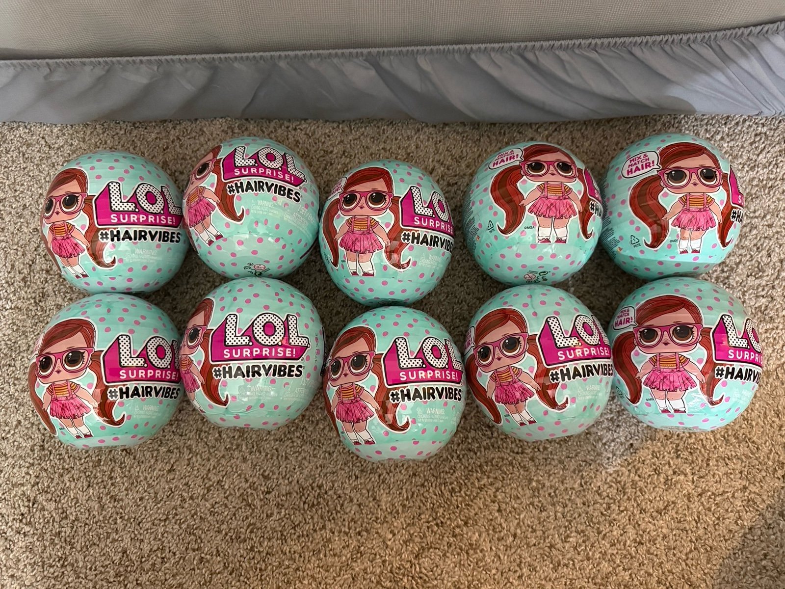 LOL Surprise Hair Vibes 2019 Doll HAIRVIBES ONE Ball Sealed NEW bundle of 10