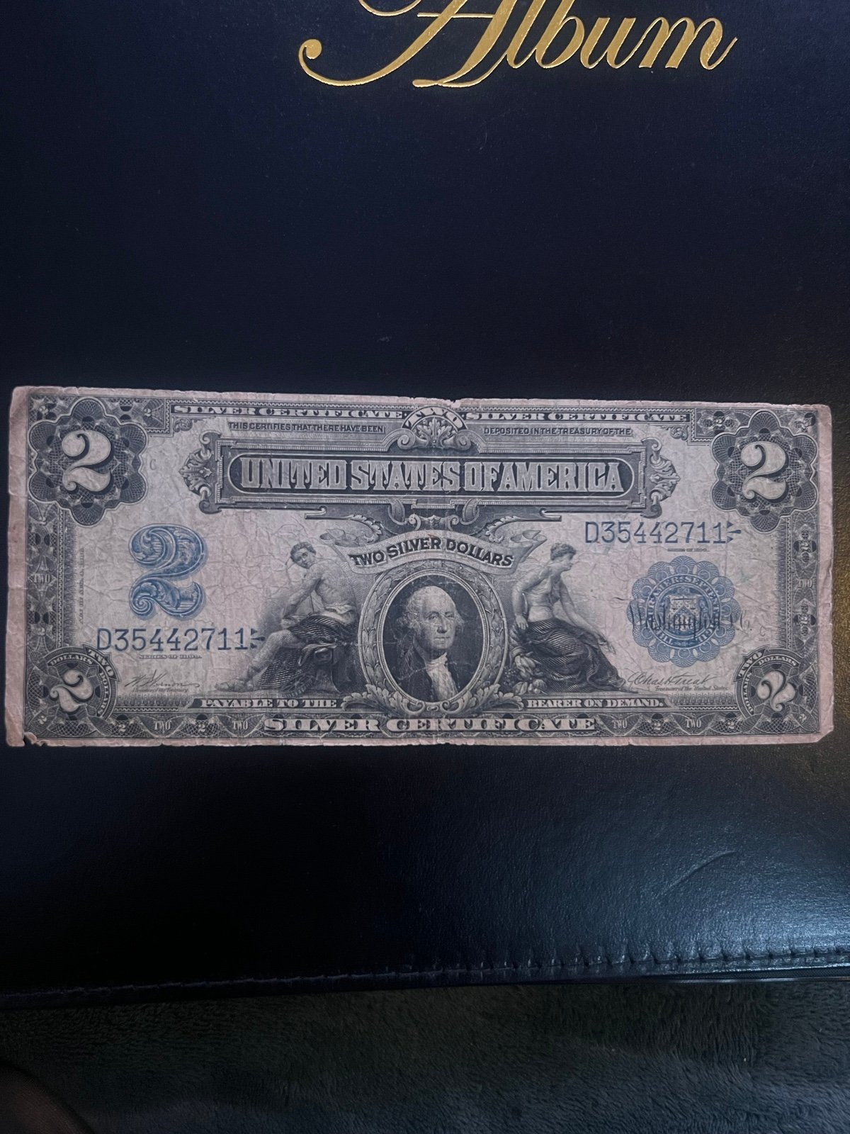 1899 2 Silver Certificate Mini Porthole Note.Fr-251