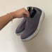 Oofos Gray OOmg eeZee Low Shoe Slip on sz women 10