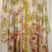 Fire Nights Cream Floral Long Kimono Top Cover Up Size M/L Gauzy Slightly Sheer