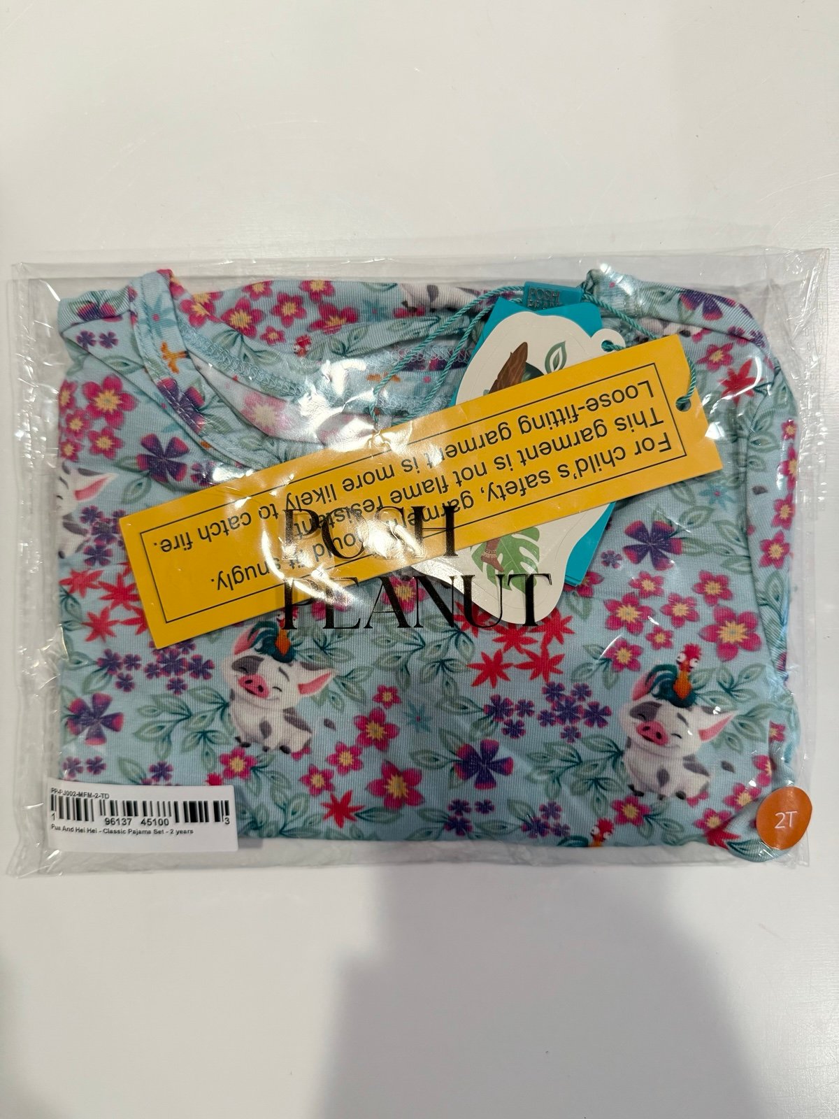 Posh Peanut Pua and Heihei PJs 2T