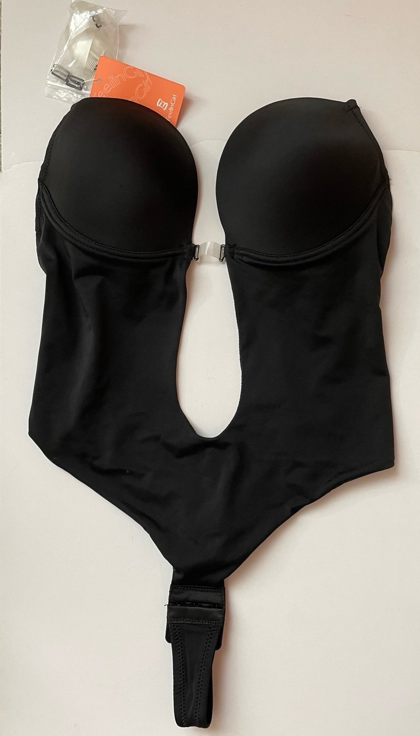 FeelinGirl Backless Shapewear Buit-In Lace Bra Size M