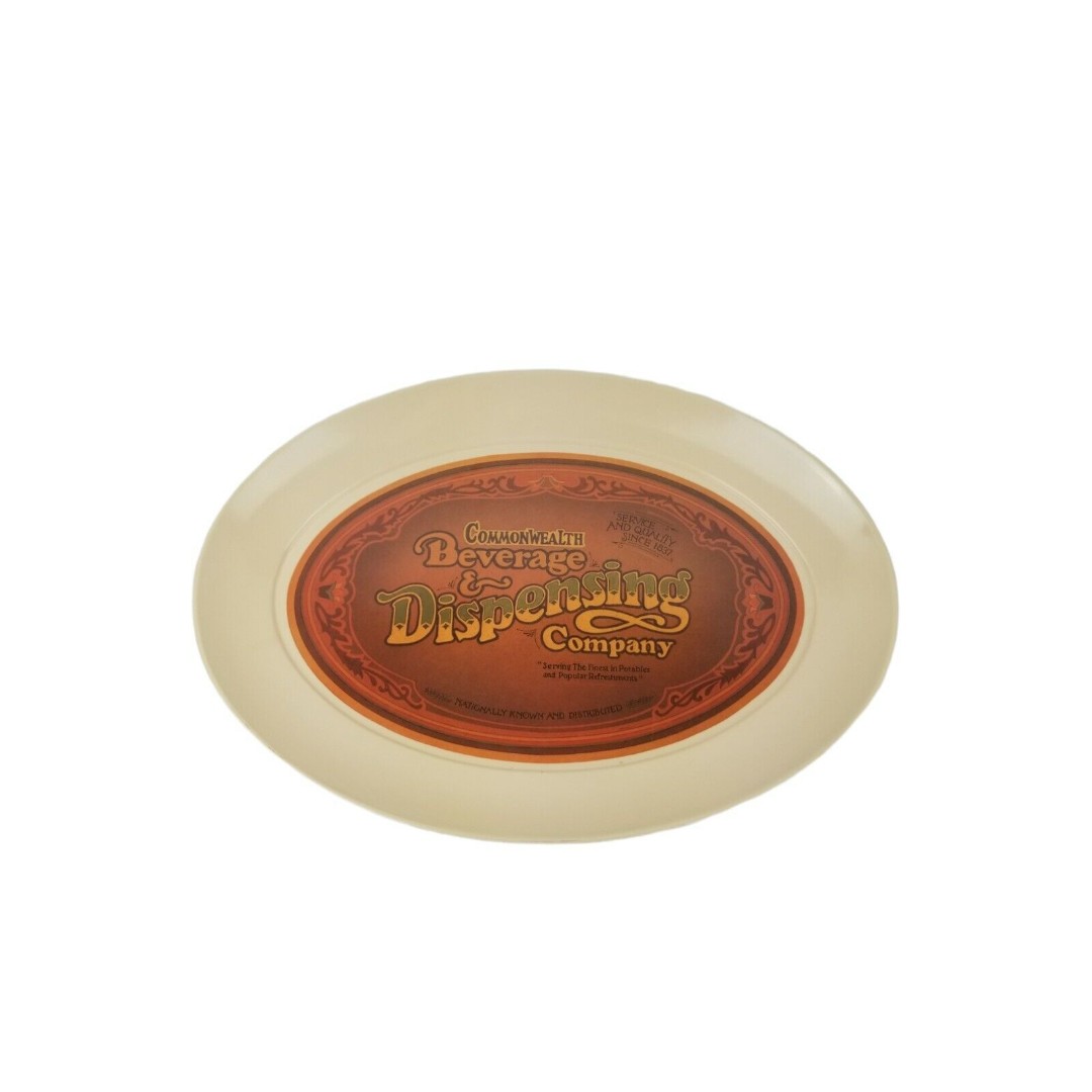 BROOKPARK LARGE MELMAC PLATTER COMMONWEALTH BEVERAGES DISPENSING CO.
