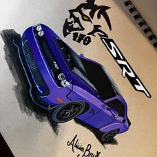 Srt 170 dodge demon drawing
