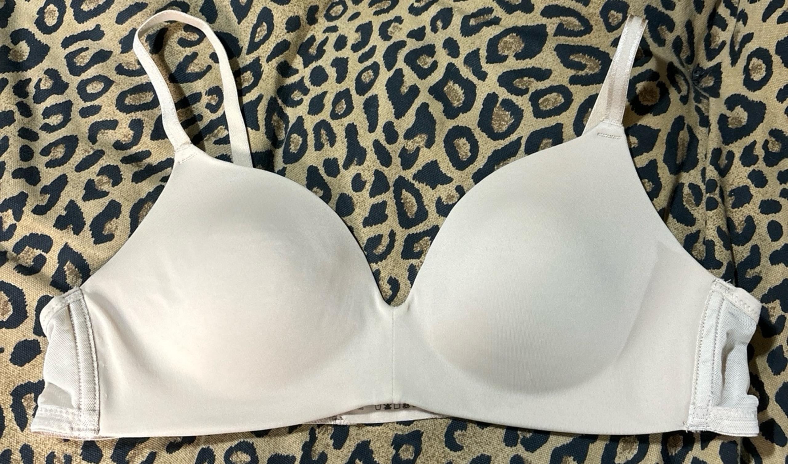 Jockey Forever Fit Full Coverage Molded Cup Wirefree Bra in Nude, 34A