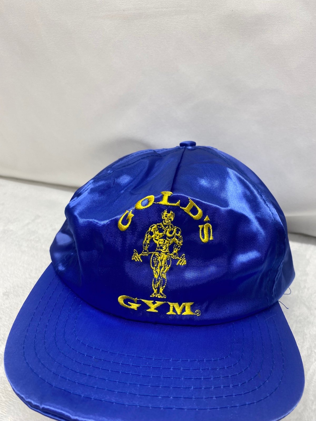 Vintage 1980 Golds Gym Work Out Hat Blue