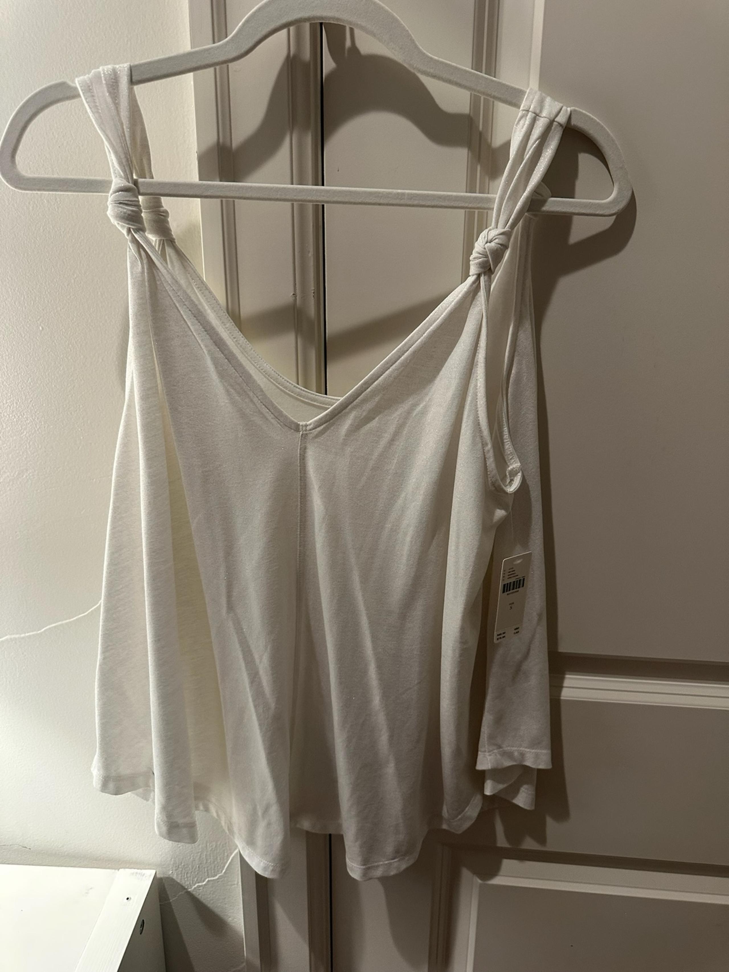Women’s Anthropologie White Tank Knots Small