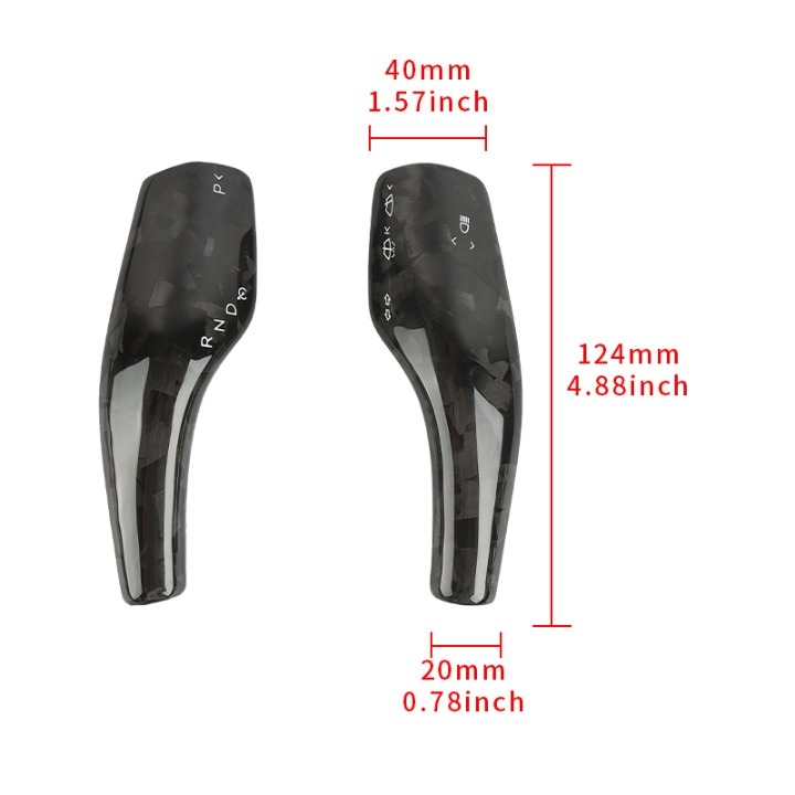 NEW Tesla Model 3 & Y Forged Carbon Fiber Steering Wheel Paddle Shift Trim Cover