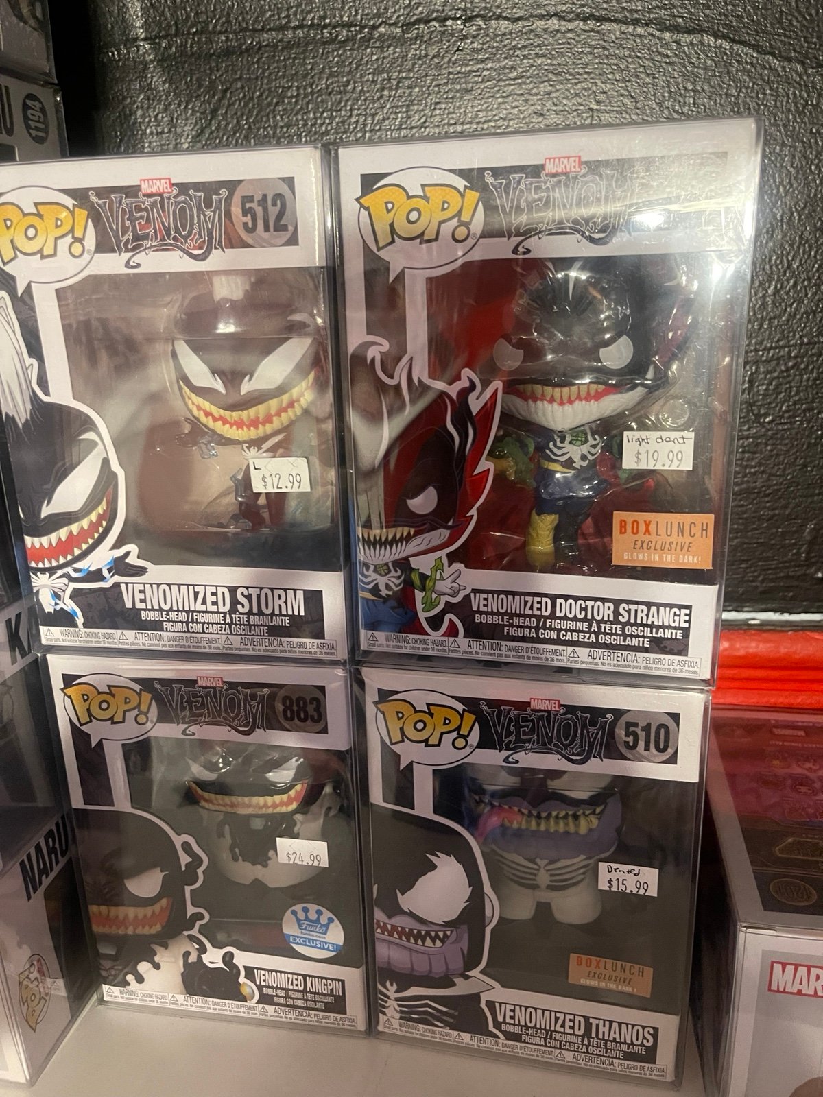 Funko pop Venom Collection