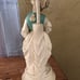 Pair Chalkware Lamps Original Shades