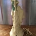 Pair Chalkware Lamps Original Shades