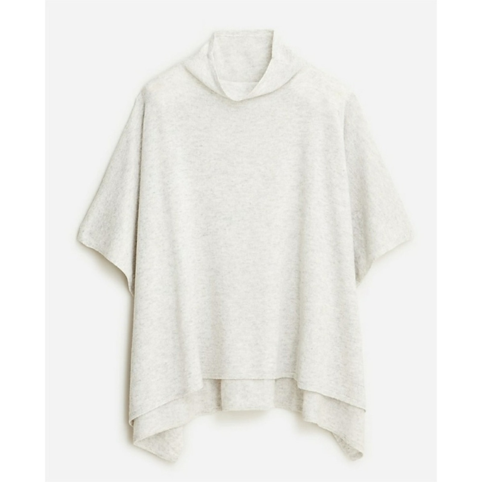 J. Crew Cashmere Merino Wool Blend Mockneck Travel Poncho One Size NWOT