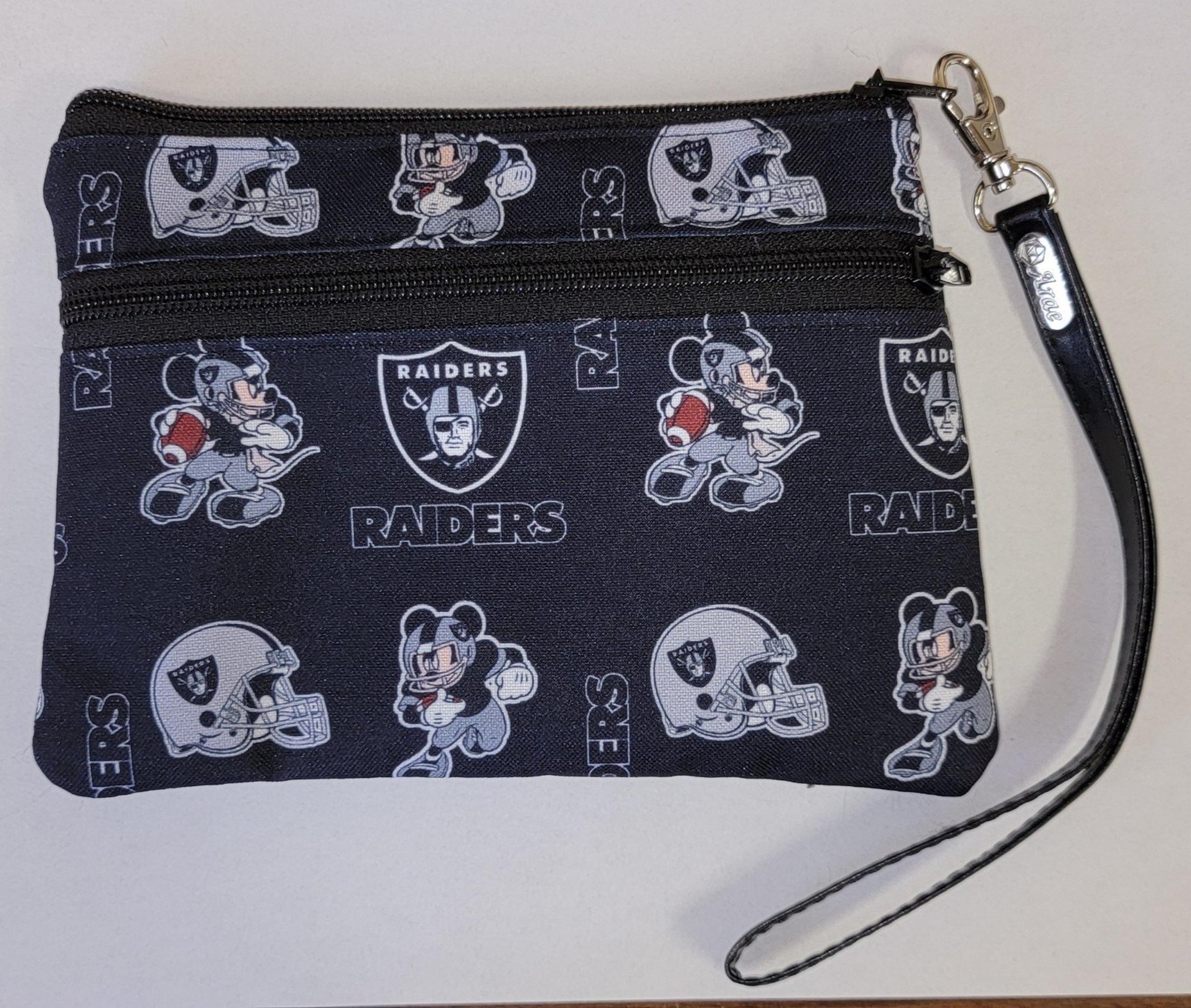 MICKEY MOUSE RAIDERS BLACK WALLET / CLUTCH BAG WITH STRAP (BRAND NEW)
