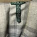 Grey Plaid Suede Trim Wool Blend Poncho Lauren Ralph Lauren S/M